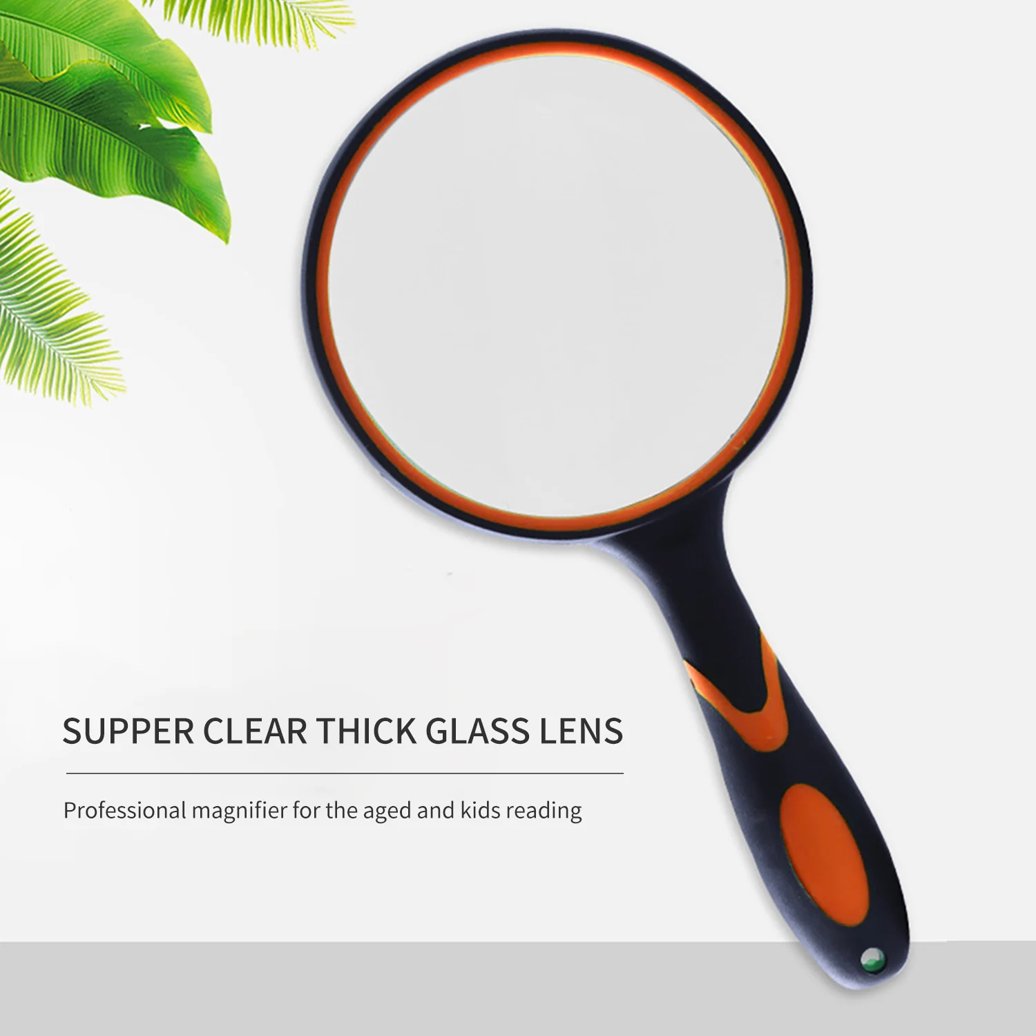 

100mm 3X/10X Magnifying Glass Lens With Non-slip Soft Handle Portable Magnifying Glass Tool Reading Magnifier Handheld Loupe