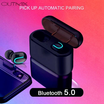 

814A OUTMIX Earphone Waterproof Headset noise reduction Stereo with Mic for all phone