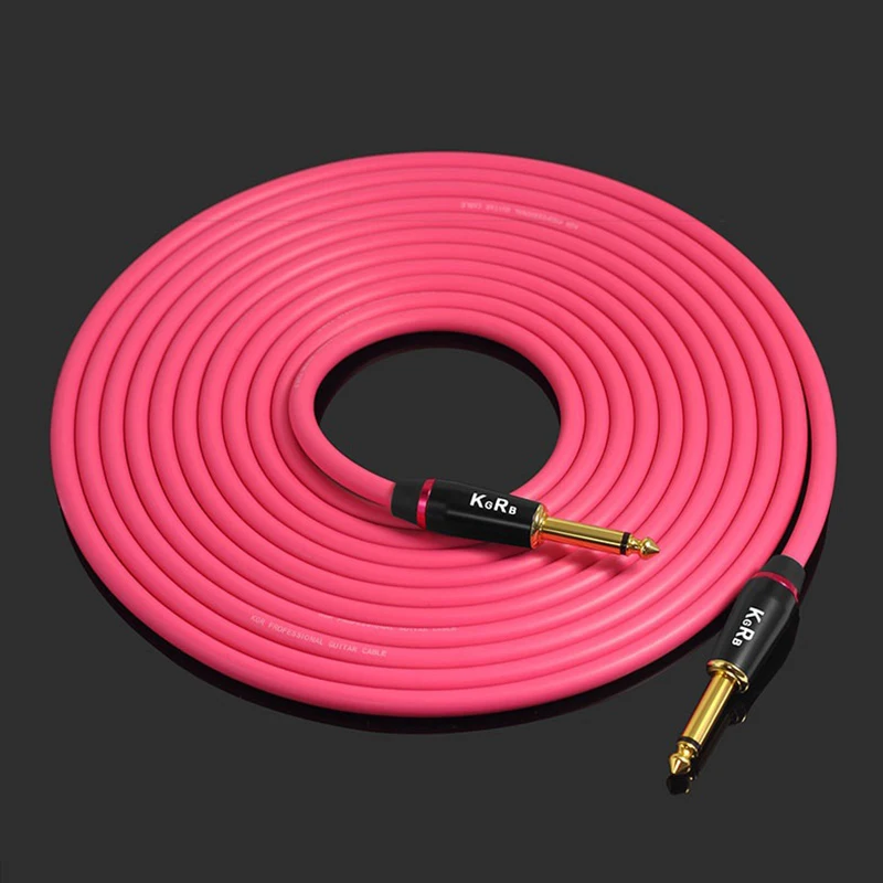 Electric guitar cable connecting line instrument bass keyboard drum Pure copper noise reduction shi
