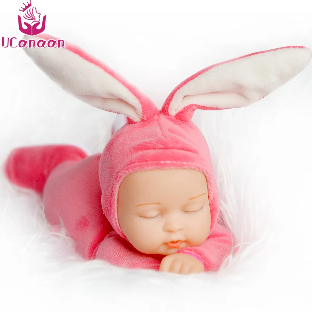 25 см Кролик плюшевая Мягкая Детская кукла имитация младенцев спящие куклы