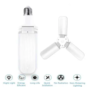 

Adjustable Led Garage Lights Super Bright 60W Daylight Light Bulbs 6000LM Deformable Garage Ceiling LED Shop Lights Bulbs