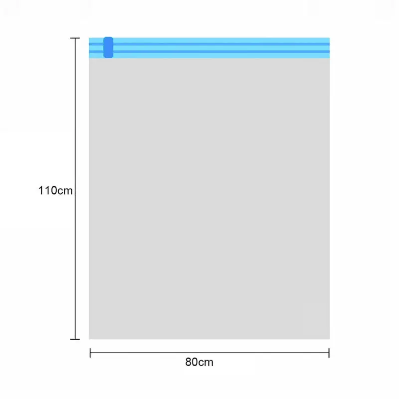 Вакуумные компрессионные пакеты для хранения герметичные компрессионные сумки Органайзер для одежды пальто постельные принадлежности подушки одеяло одеяла - Color: 80x110cm