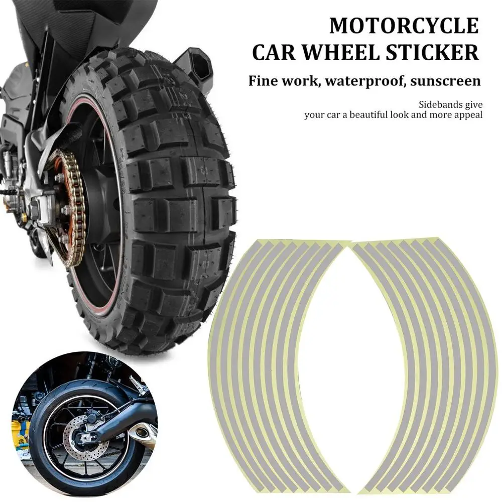 Motorcycle Car Wheel Sticker Wheel Ring Rim Ring Stickers Modified