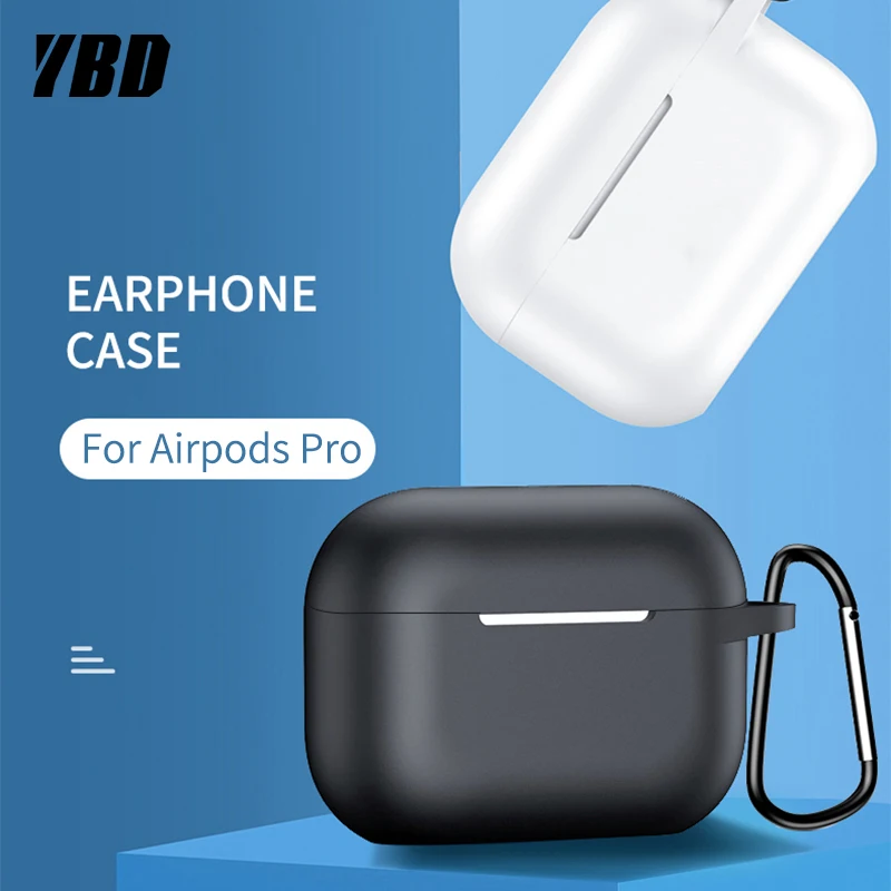 

YBD Soft TPU Case For AirPods Pro Protective Case with Hook Cover for Apple AirPod 3 Case Coque Funda Accessories