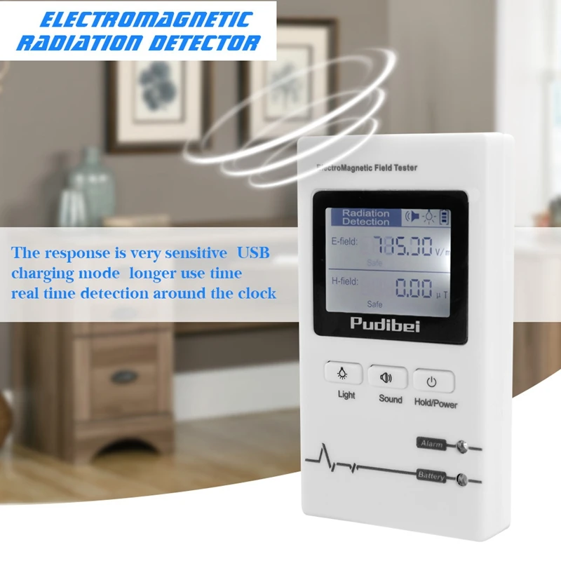 Портативный портативный профессиональный EMF измеритель электромагнитного
