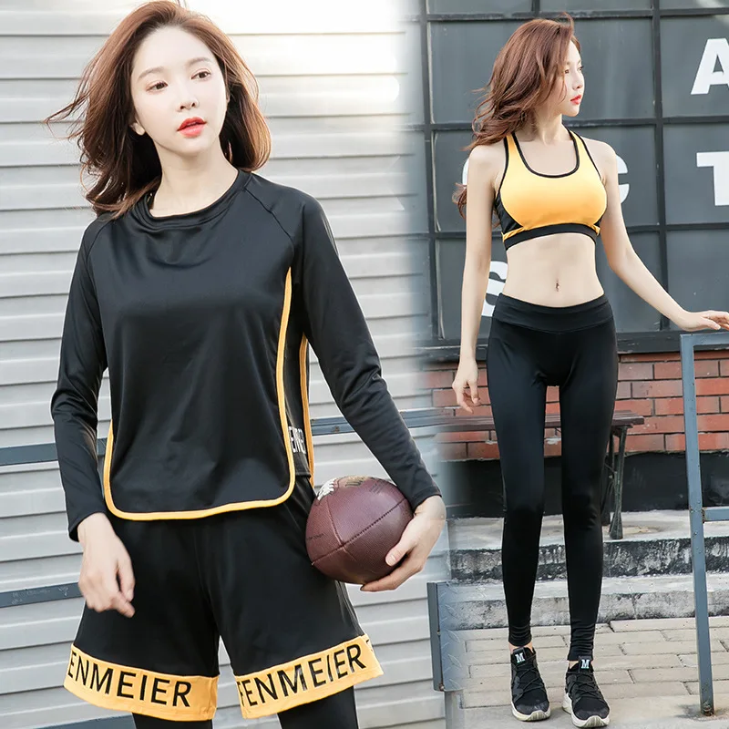 

Fen Meier 2019 New Style Yoga Clothes Women's Autumn And Winter Loose Fashion Slimming Running Fitness Quick-Dry Sports WOMEN'S