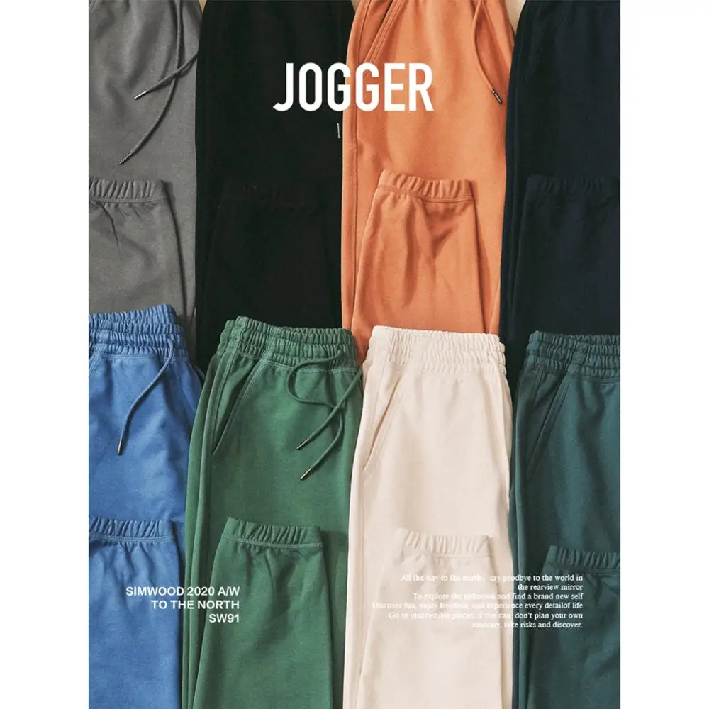 SIMWOOD 2020 Autumn Winter New Jogger Pants Men Drawstring Trousers Casual Comfortable tracksuits plus size gym pants SJ130835|Sweatpants| - AliExpress