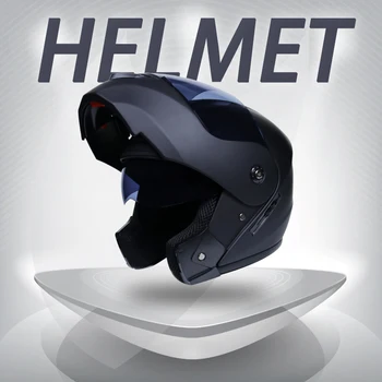 

Flip Motorcycle Helmet Voyage Racing Dual Lens Helmet Interior Visor Dual Lens Motocross Moto Helmet Crash Full Face Helmets
