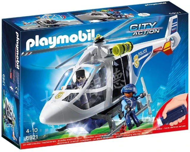 Playmobil City Action Police 6921 - with LED Searchlight Children Splicing Toy Birthday Christmas Gift - AliExpress