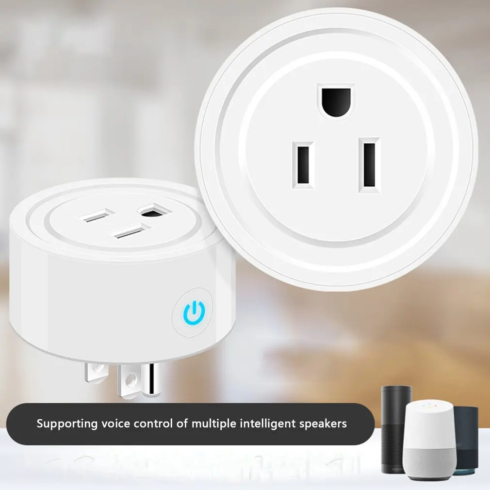 

Smart Socket Plug WiFi Wireless APP Remote Voice Control Socket Adapter Power Timing Google Home Alexa Outlet Smart Home Socket