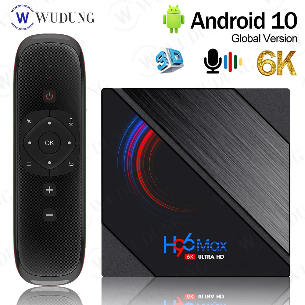 H96 MAX H616 Smart TV Box Android 10.0 16GB 32GB 64GB Media Player 6K Wifi  Netflix Set Top Box Media Player Youtube BOX