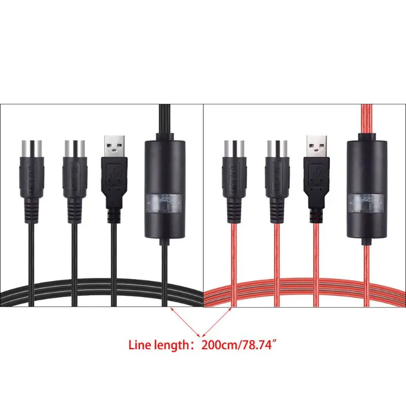Электрический USB адаптер Drum 2 MIDI интерфейс кабель переходник для ПК Mac iOS Windows