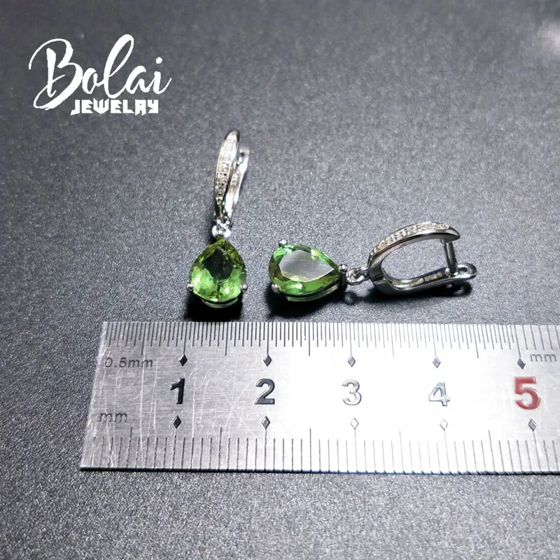 Ювелирные изделия Bolai серьги с зултанитом жемчужные жемчужины 6*9 мм Стерлинговое