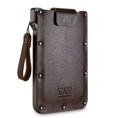 coffee fiber Leather Новое поступление, мужские кошельки из натуральной кожи, мини портативный банк, визитница, 5 карт, ультра-тонкий небольшой женский кошелек - Цвет: coffee fiber Leather