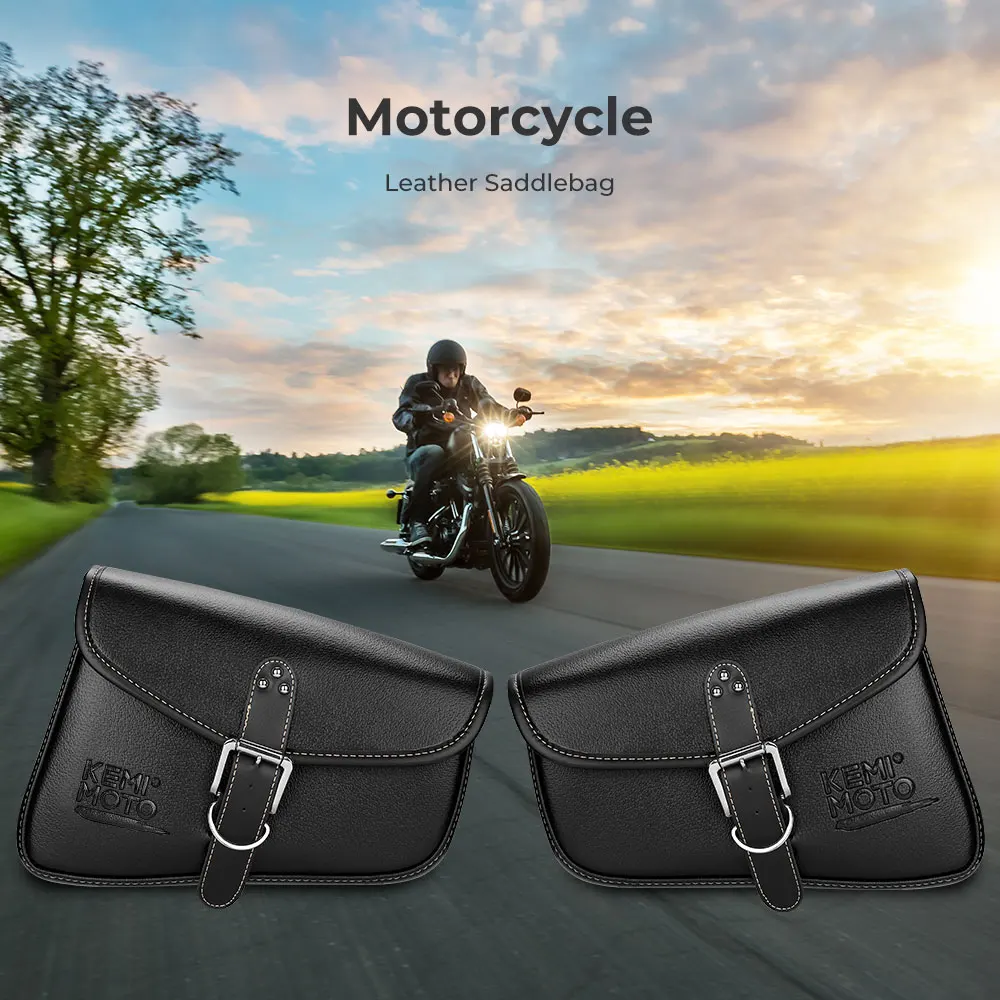 Мотоциклетная седельная сумка сумки маятники кожаная Боковая Сумка для Harley Sportster