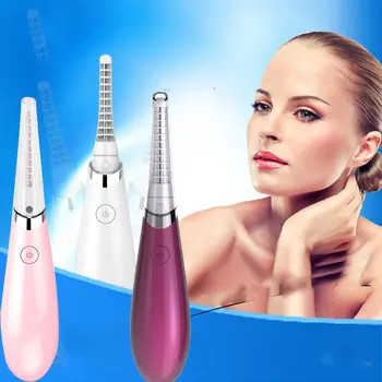 

USB Rechargeable Electric Heated Eyelash Curler Light Weight Long Lasting Dust-proof Cover Low Consumption Beauty Makeup Tool