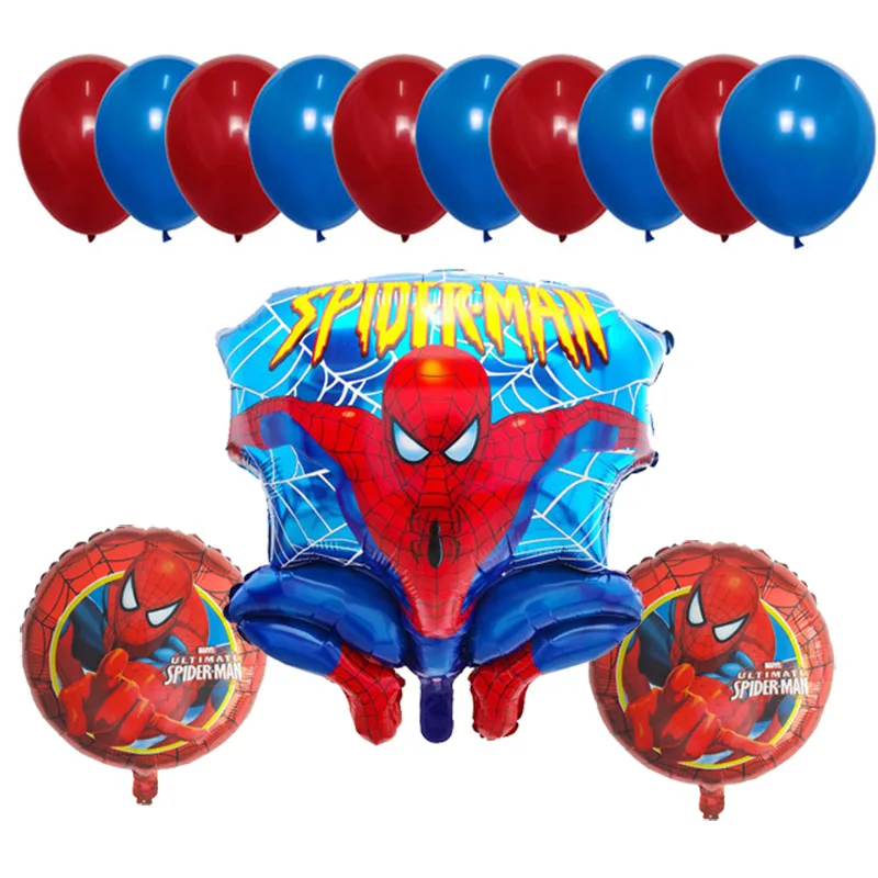 28-Inch Spider-Man Foil Balloon - Helium Or Air, Self-Sealing - Superhero Birthday Decor
