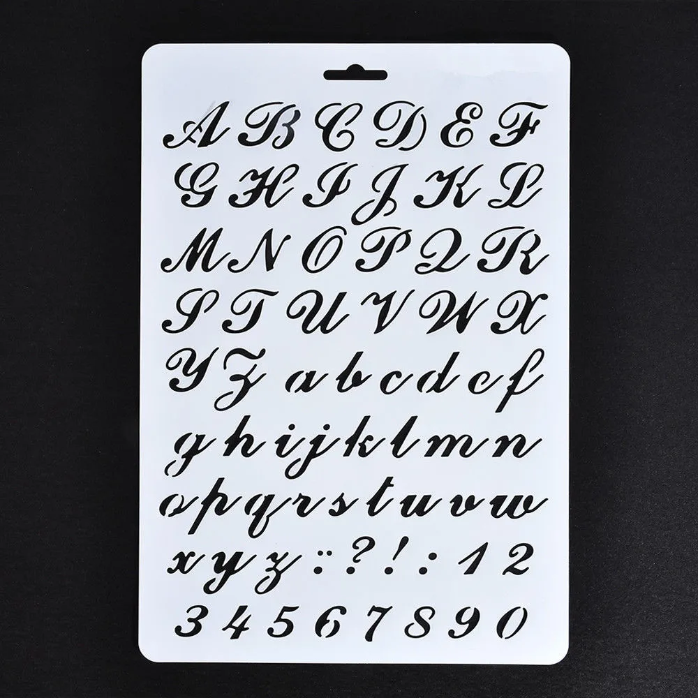 

New Letter Alphabet Number Layering Stencils Painting Scrapbooking Paper Cards Craft DIY Cutting Dies Stencil Children Gifts