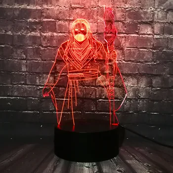 

Creative Enchanter Magic World of Warcraft 3D Touch LED USB Lamp illusion Multicolor Change Night Light kid BOY ROOM Table Decor