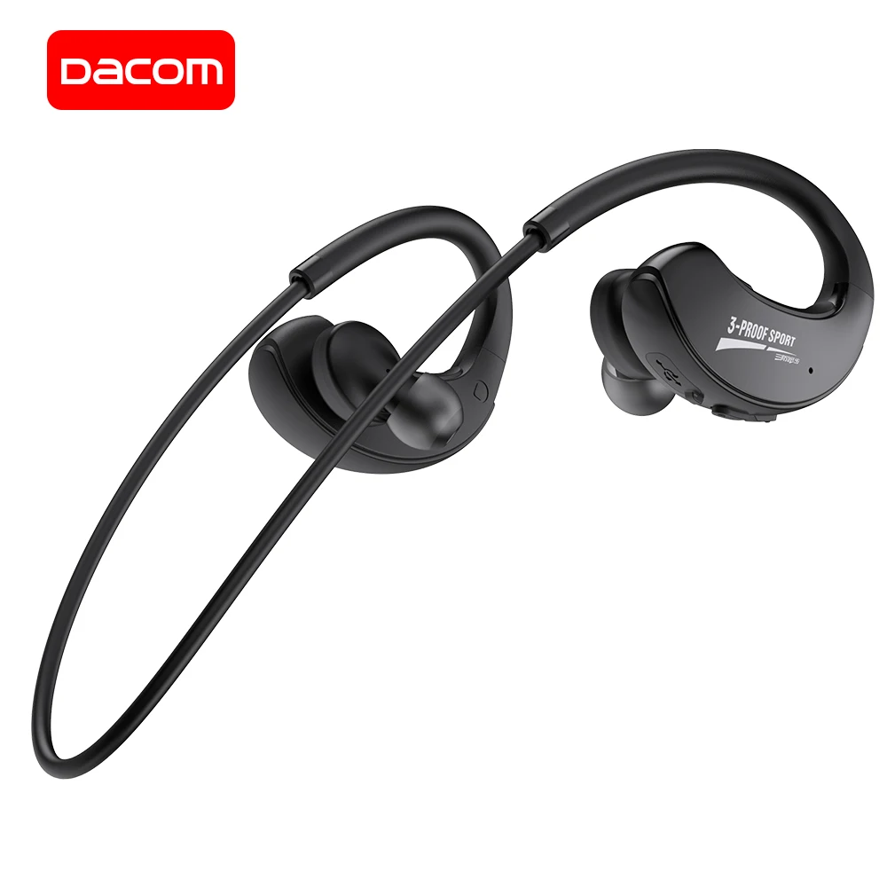 DACOM G34, Bluetooth наушники, беспроводные наушники с защитой от пота, IPX5, водонепроницаемые спортивные наушники для бега, для samsung, iPhone, huawei