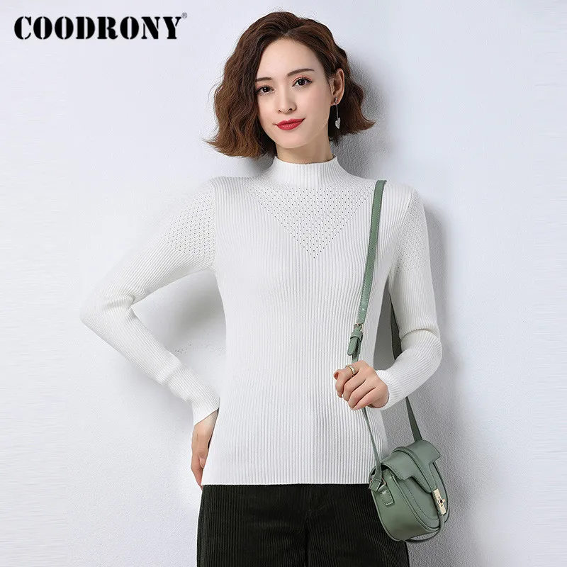 COODRONY Brand Basic Solid Color Knitwear Female Warm Jumpers 2020 Autumn Winter Casual Soft Slim Sweaters Women W1125