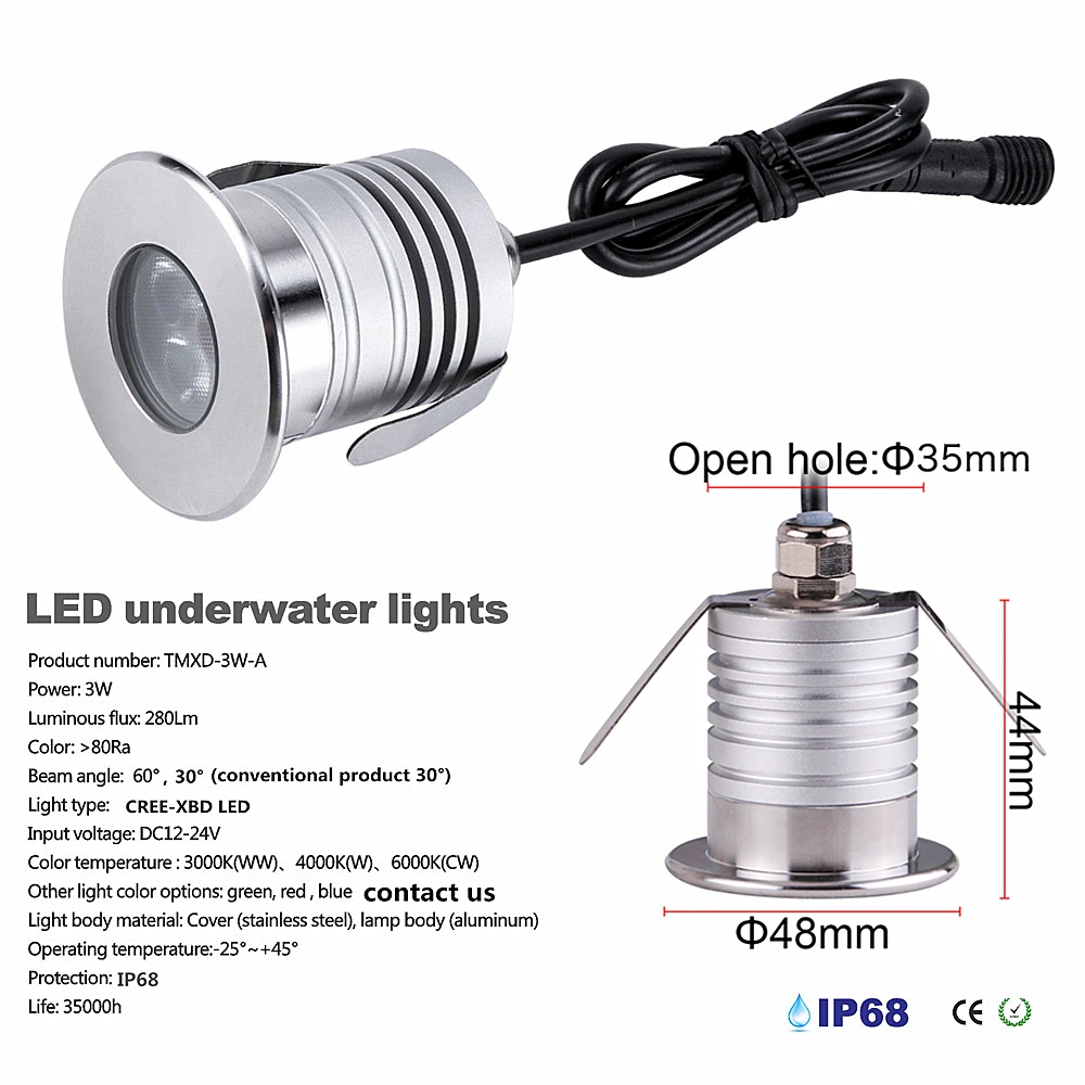 Underwater Led Lights Fountains Led Pool Light Underwater Ip68 Aixy 3w  Led Aliexpress