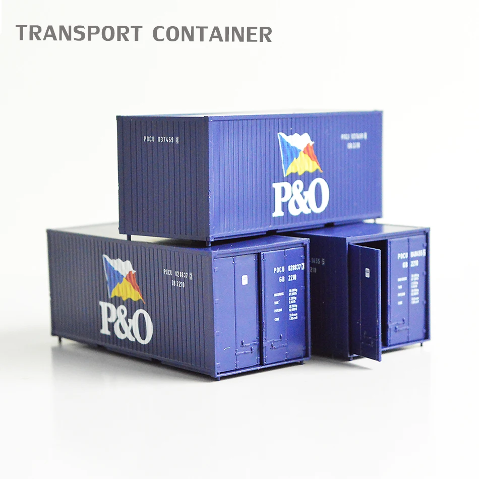Синий контейнер Diorama Ландшафтный поезд модель океанический корабль грузовой лодка аксессуары весы модели частей игрушки для коллекции