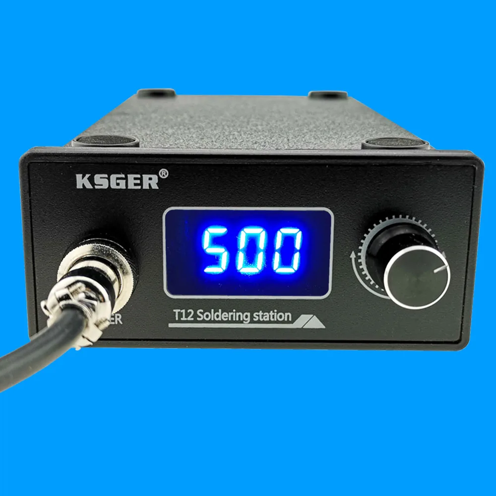 

KSGER T12 STM32 Digital Soldering Station T12 Iron Tips Auto-Sleep Boost Temperature Quick Heating 907 ABS Handle DIY Tools