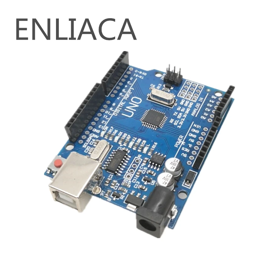 1PCS UNO R3 UNO board UNO R3 CH340G+MEGA328P Chip 16Mhz For Arduino UNO R3 Development board Power Adapter