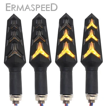 

2 Pairs Motorcycle Turn signals Sequential Lamp Amber Cafe Racer Accessories Indicator DRL LED Blinker for KTM exc duke 125 390