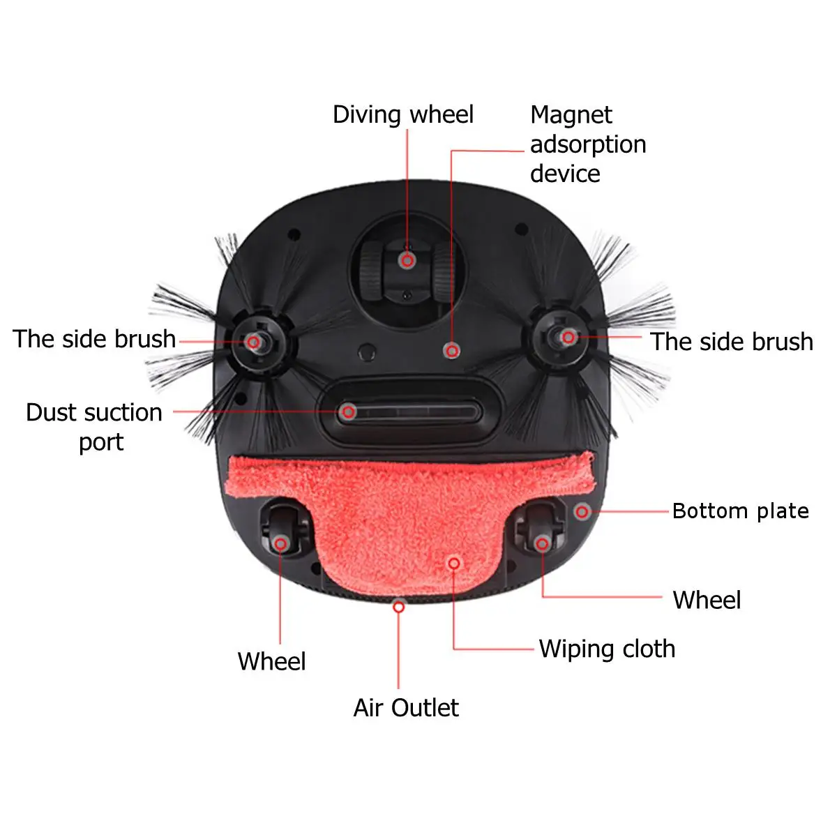 Ceny Silne ssania inteligentny robot odkurzacz suchej mokrej zamiatanie bezprzewodowy Auto kurzu zamiatarka Anti drop do czyszczenia w domu