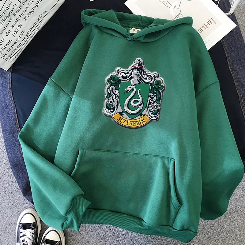 Draco Malfoy-Sudadera con capucha y estampado de serpiente, ropa de de lana, Jersey informal de Hip Hop, moda de otoño e invierno _ - AliExpress Mobile