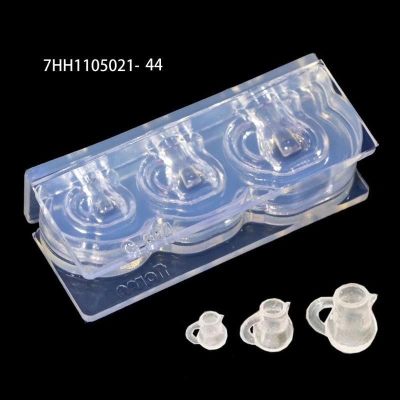 Handmade Mini Hollow Milk Bottles Cup Straw Silicone Resin Molds Craft Tools - Цвет: 44