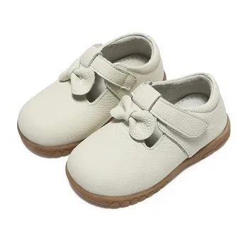 

Girls Genuine Leather Shoes Kids Shoes 2020 Fashion British Wind Soft Bottom Breathable Footwear Boys Casual Shoes Size 20-32