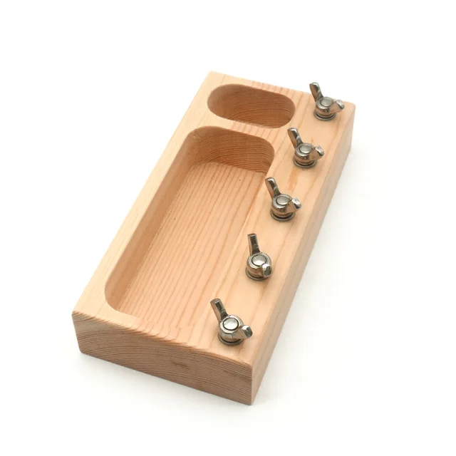 Wooden Montessori Screw Driver Board Basic Skills Bead Game Mentssori Educational Learning Toys for Child Birthday Gifts J2664Y 1