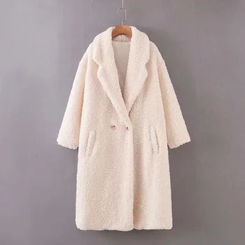 

2020 raing autumn new European and American women's long-sleeved windbreaker jacket solid color plush