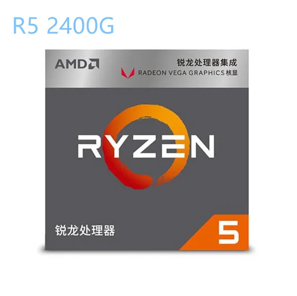 Процессор AMD Ryzen R5 2400G с Radeon RX Vega 11 графика 4 ядра 8 потоков разъем AM4 3 6 ГГц TDP 65 Вт