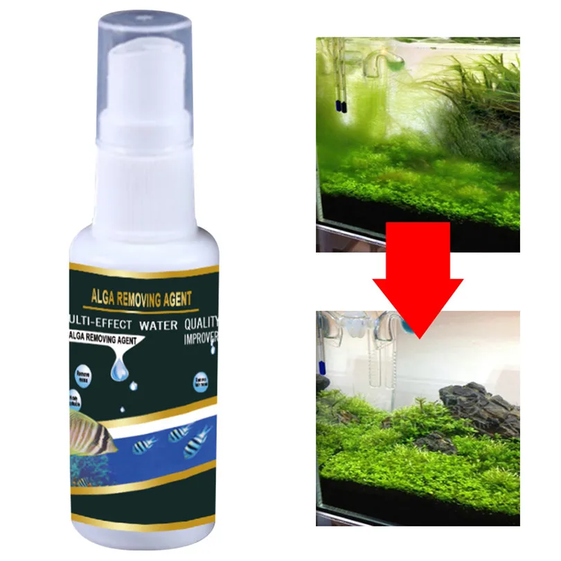 ALGI REMOVING AGENT 30ml Desiccant algaecide Eco-Aquarium Aqua Life Algae Growth Purifier Ultra Strong Filtration #3O1 (1)