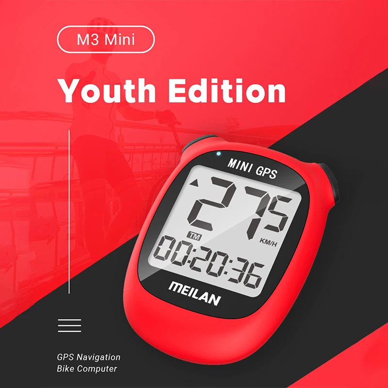 MEILAN GPS Bike Computer Bicycle Rider GPS Speedometer Speed Altitude
