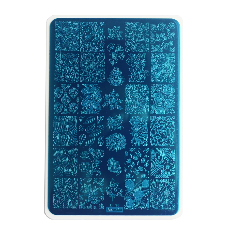 Nail Stamp Snake Big Size Full Cover Nail Stamping Plates 14.5*9.5cm Lace Heart Sexy Girl Punk Style Manicure Nail Art Template 4