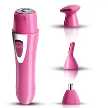 4 в 1 USB перезаряжаемая губная помада депилятор триммер для удаления волос безболезненная бритва бикини Эпилятор для лица и тела
