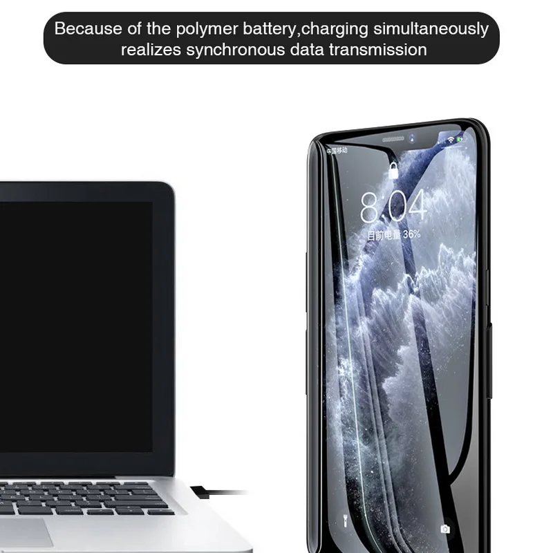 Чехол для зарядного устройства для iPhone 11 Pro Max, чехол для аккумулятора для iPhone 11 Pro, 8200 мА/ч, черный чехол для быстрой зарядки