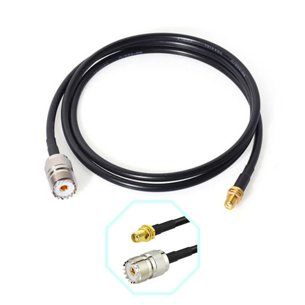 1m Overheat Protection Walkie Talkie Connector Parts Extension Cable Replacement Female SMA To UHF SO239 Threaded Radio Antenna 1m Overheat Protection Walkie Talkie Connector Parts Extension Cable Replacement Female SMA To UHF SO239 Threaded Radio Antenna