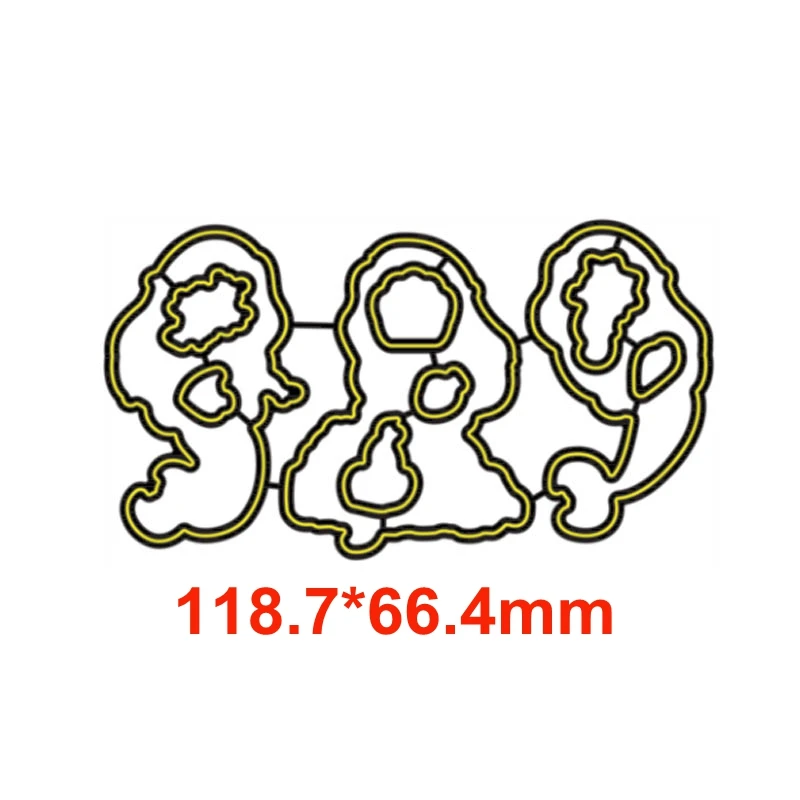 H4388 Множество уникальных популярных украшений Matchable прозрачные штампы/Вырубные штампы для скрапбукинга и открыток «сделай сам» ремесла Новинка - Цвет: H4388