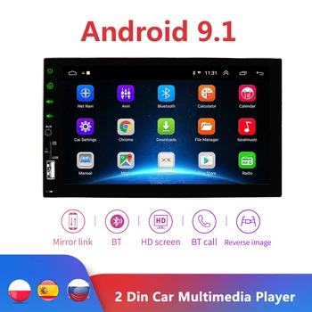 

2Din Android 9.1 Car Radio Multimedia Player 7" RAM 2G + ROM 32G GPS Navigation BT FM WiFi No dvd 2 DIN Autoradio