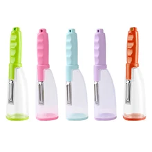 

Multifunctional Storage Type Peeling Knife Peeling Knife With Storage Tube Peeler Peeling Apple Supplies Household Peeling Knife