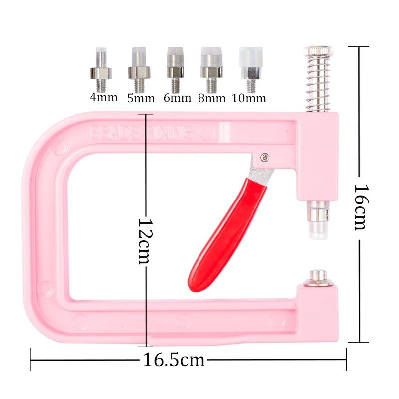 Craft Supplies Hand Press Pearl Setting Machine Beads Rivet Fixing Machine Supporting Beads DIY For Clothes Leather Jacket Bracelet Bag