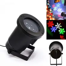 Лампа для проектора RGB наружный водонепроницаемый садовый дерево движущийся снег лазерный проектор Снежинка светодиодный светильник для сцены Рождественский светильник s для дома