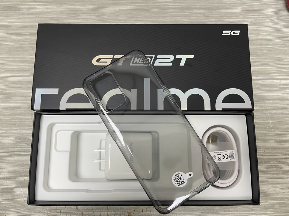 New realme GT Neo 2T 5G Smart Phone MTK Dimensity 1200 AI 6.43'' 120Hz 65W Super Dart Charge 64MP Main Camera NFC Google Play 8gb ddr4