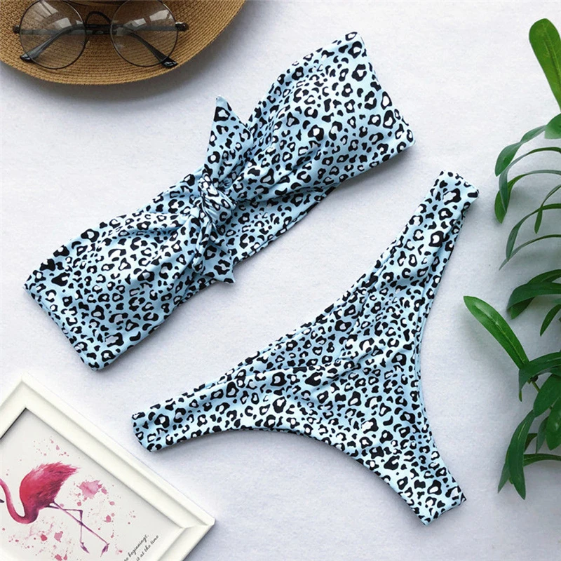 

Leopard Bikini Bathing Suit Women Bikini Set Swim Suit High Waist Swimwear Beachwear Women Swim Wear Costumi Da Bagno